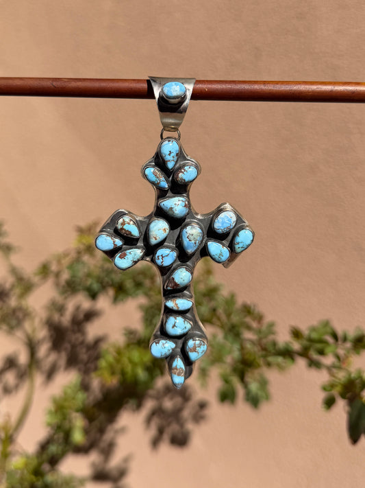 Chimney Butte Golden Hills cross pendant