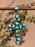 Chimney Butte Sonoran Gold TQ cross pendant