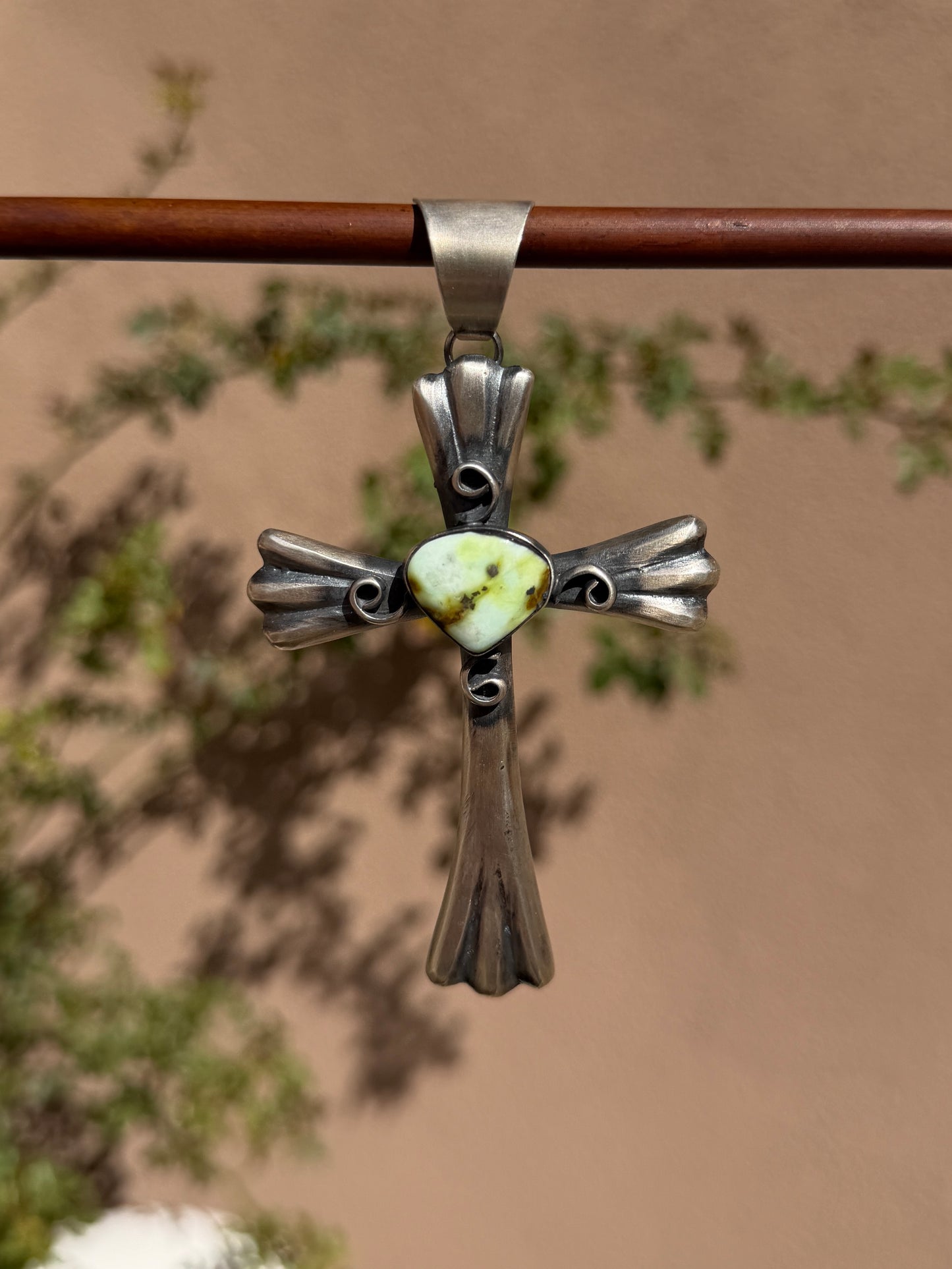 Chimney Butte Palomino cross pendant