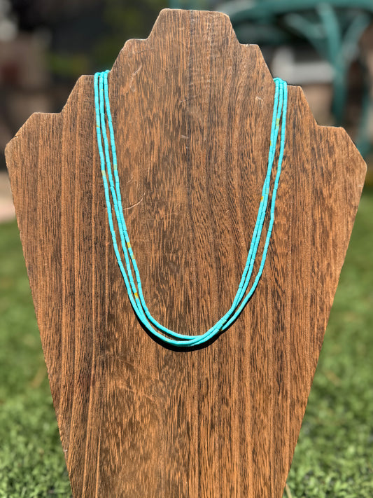 Kingman 3 strand necklace