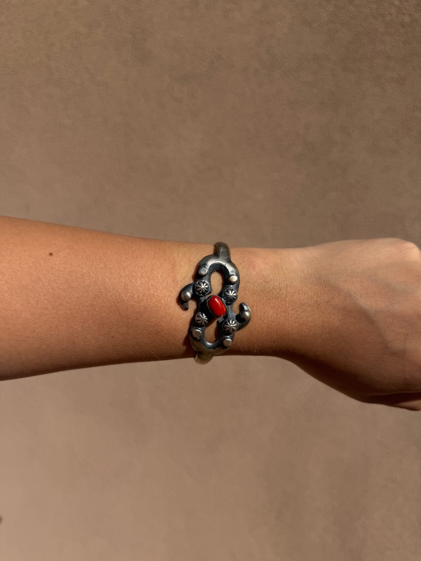 Chimney Butte Red coral cuff