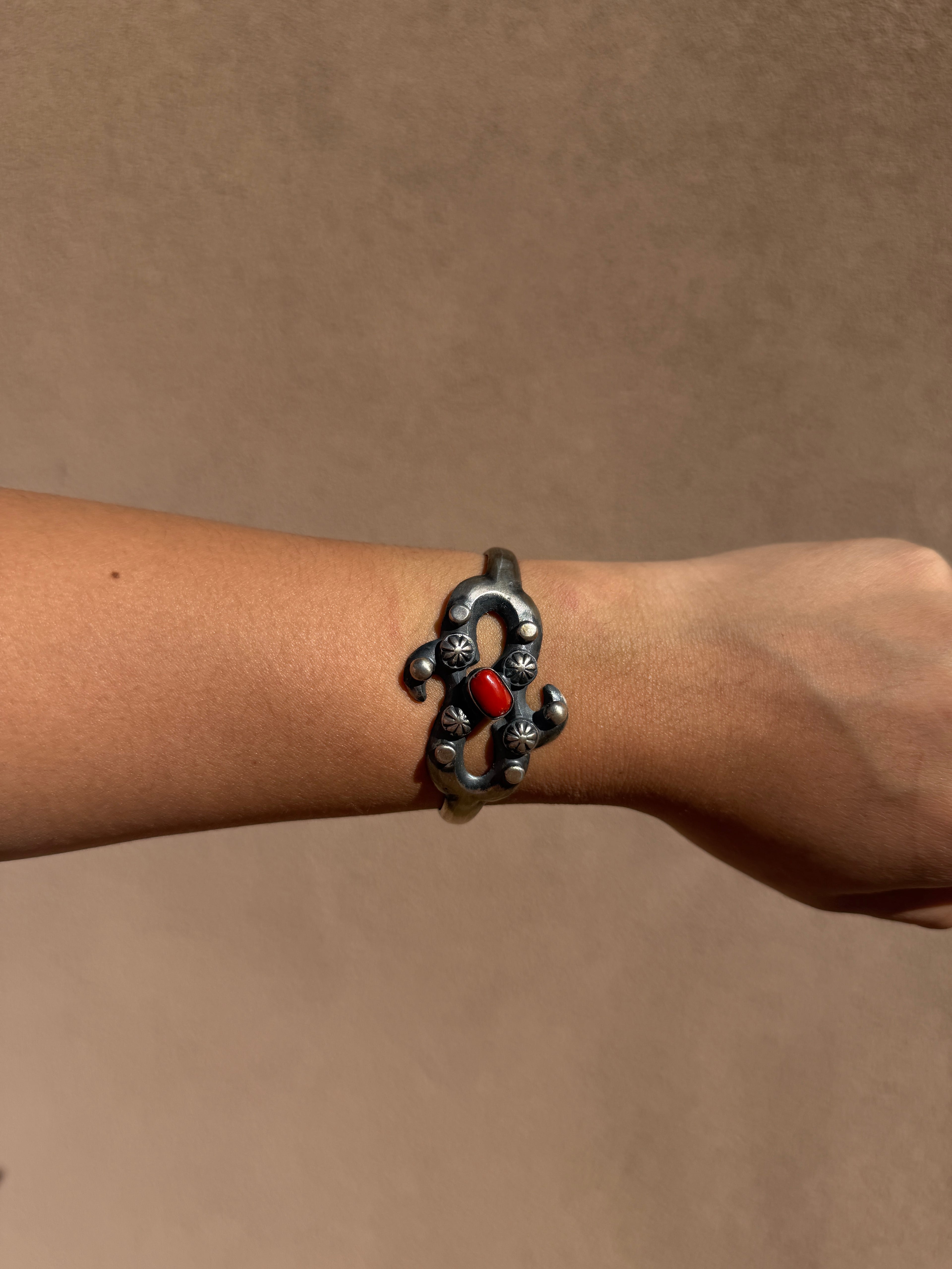 Chimney Butte Red coral cuff