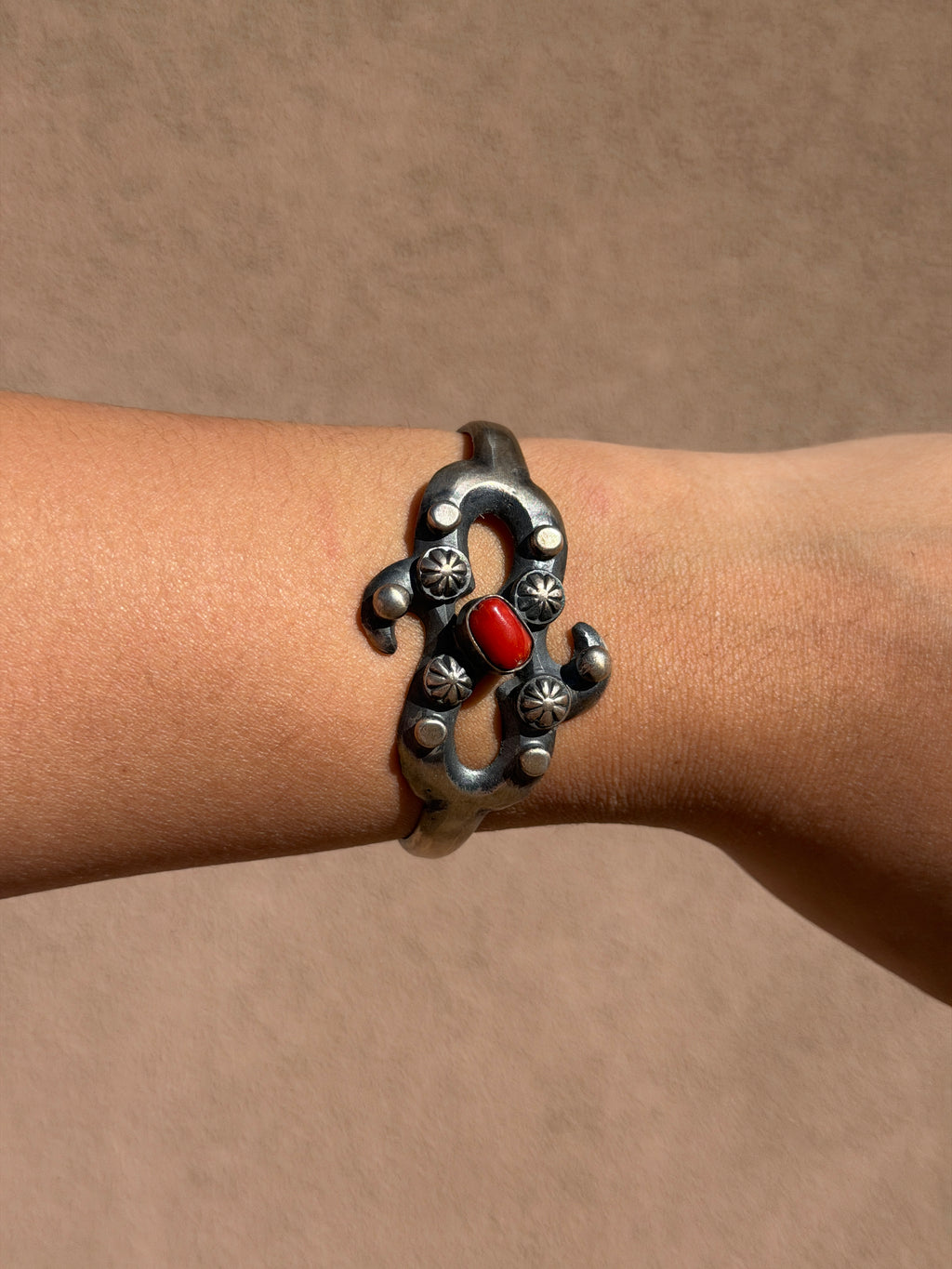 Chimney Butte Red coral cuff