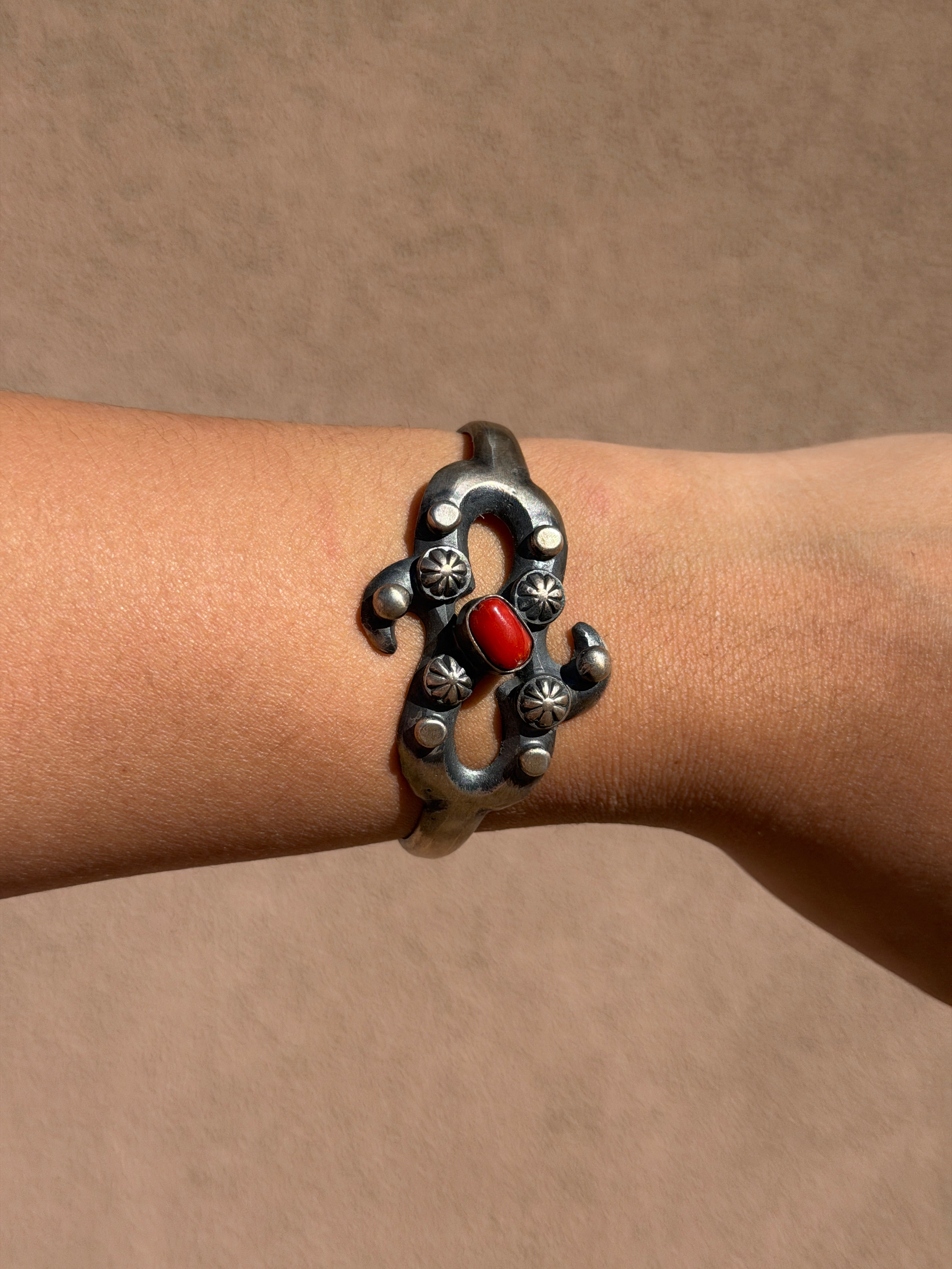 Chimney Butte Red coral cuff
