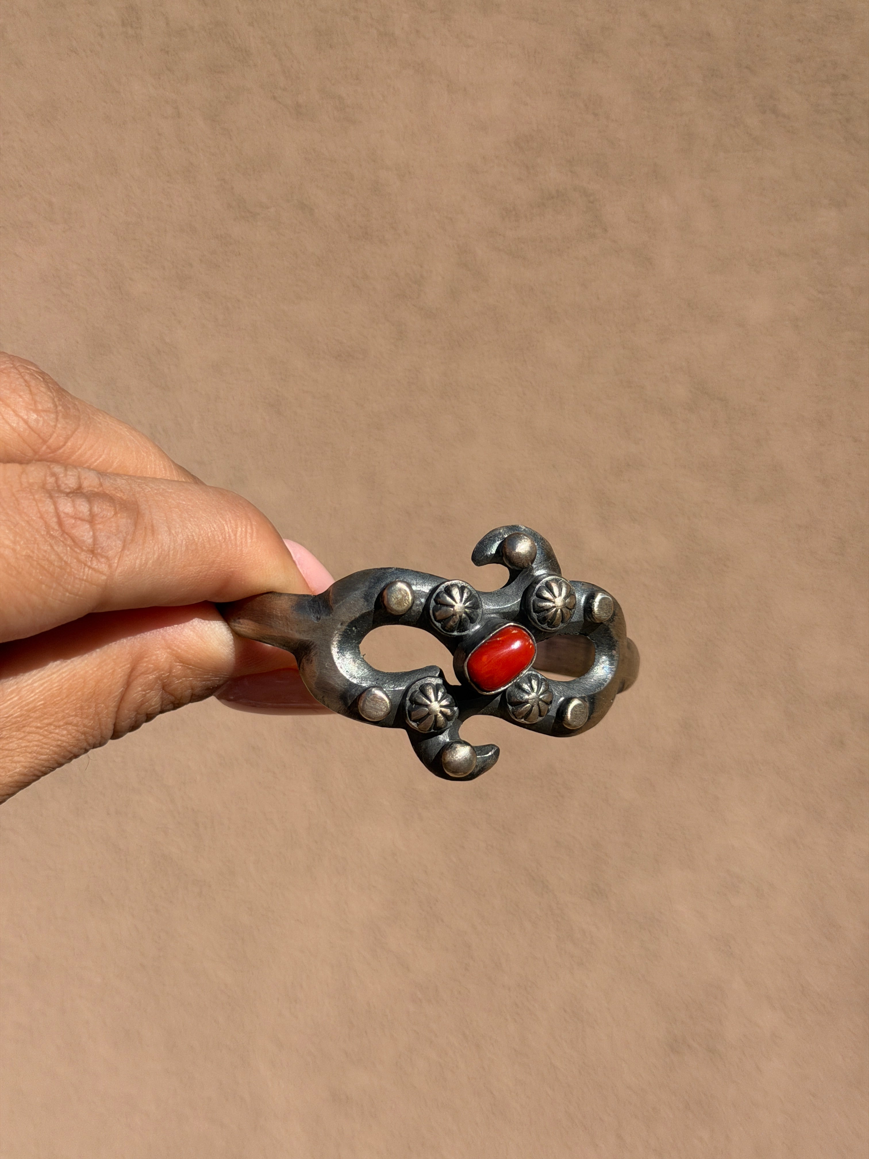 Chimney Butte Red coral cuff