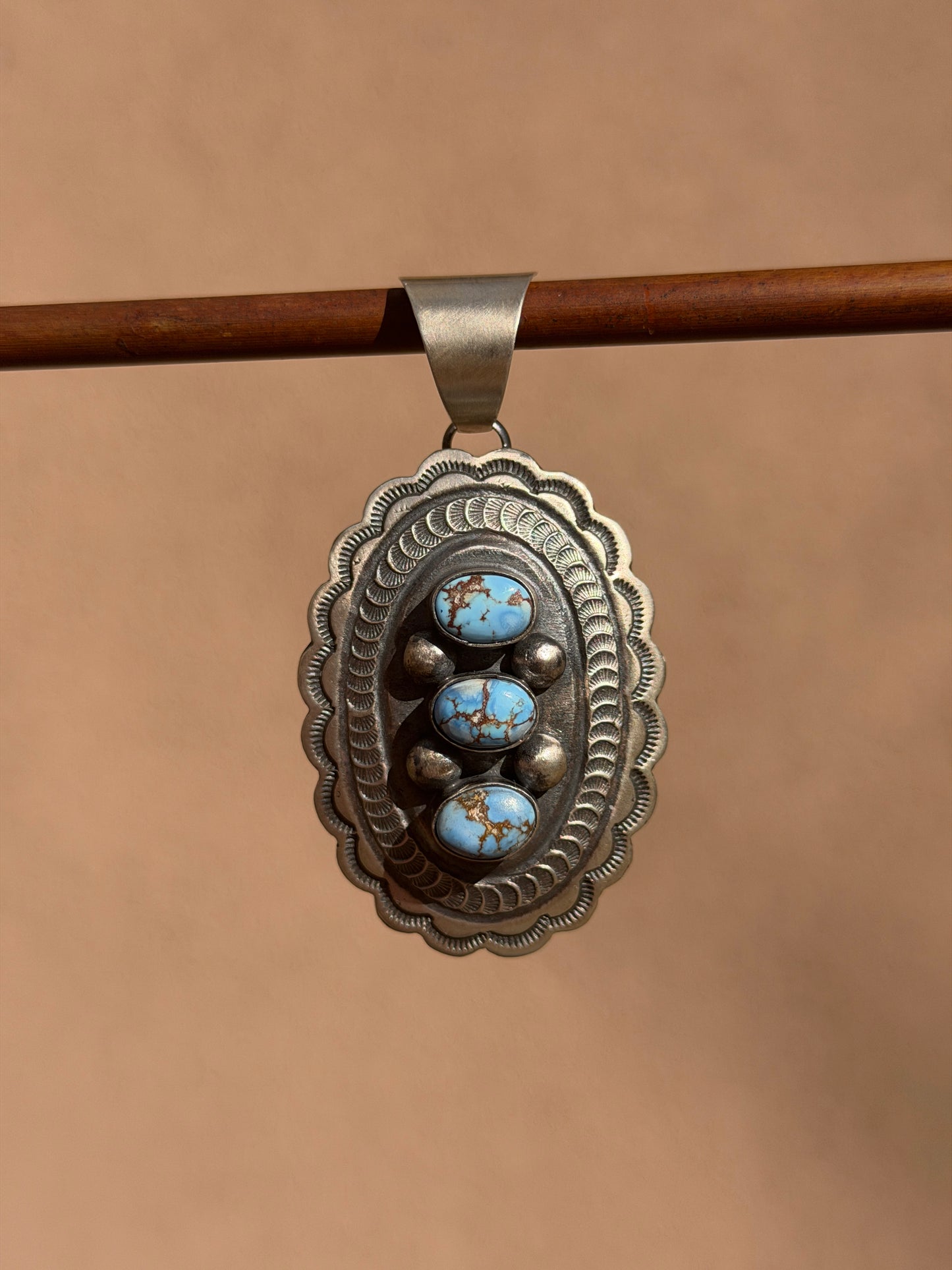 Chimney Butte Golden Hills concho pendant