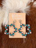 Charles Johnson Multi Stone Star Stud Earrings