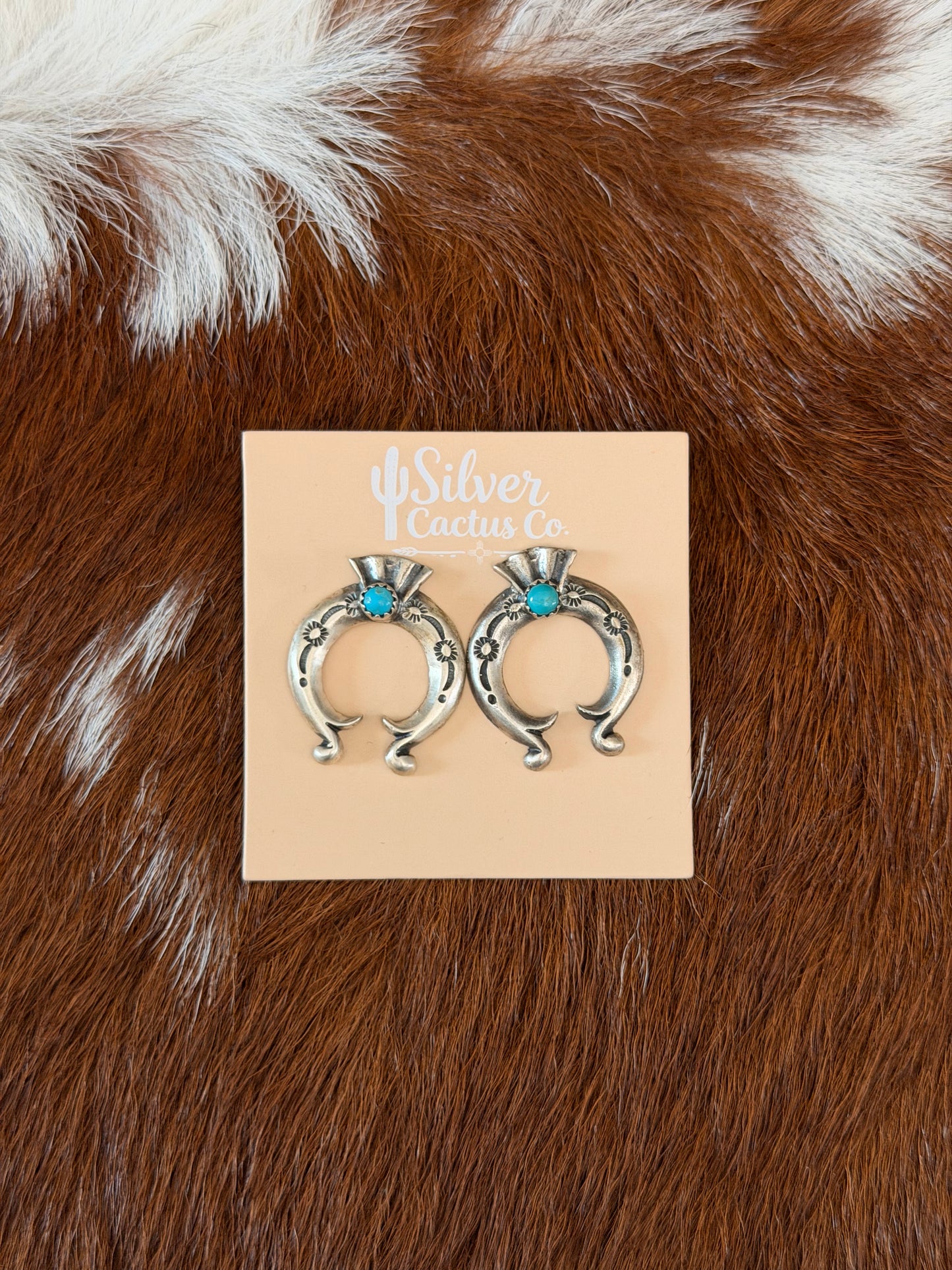 Silver Naja Stud Earrings