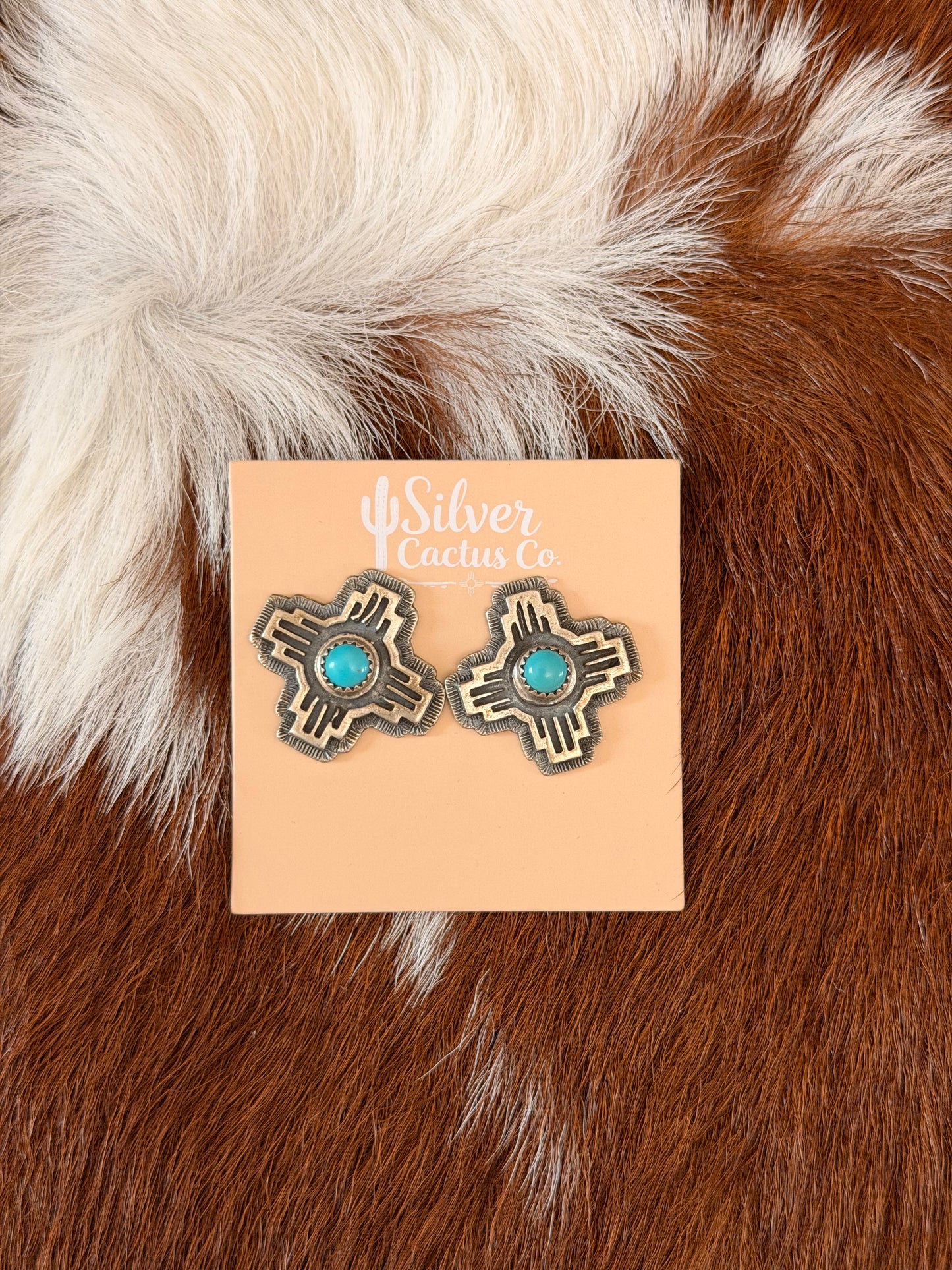 Jerold Joe Kingman Zia Stud Earrings