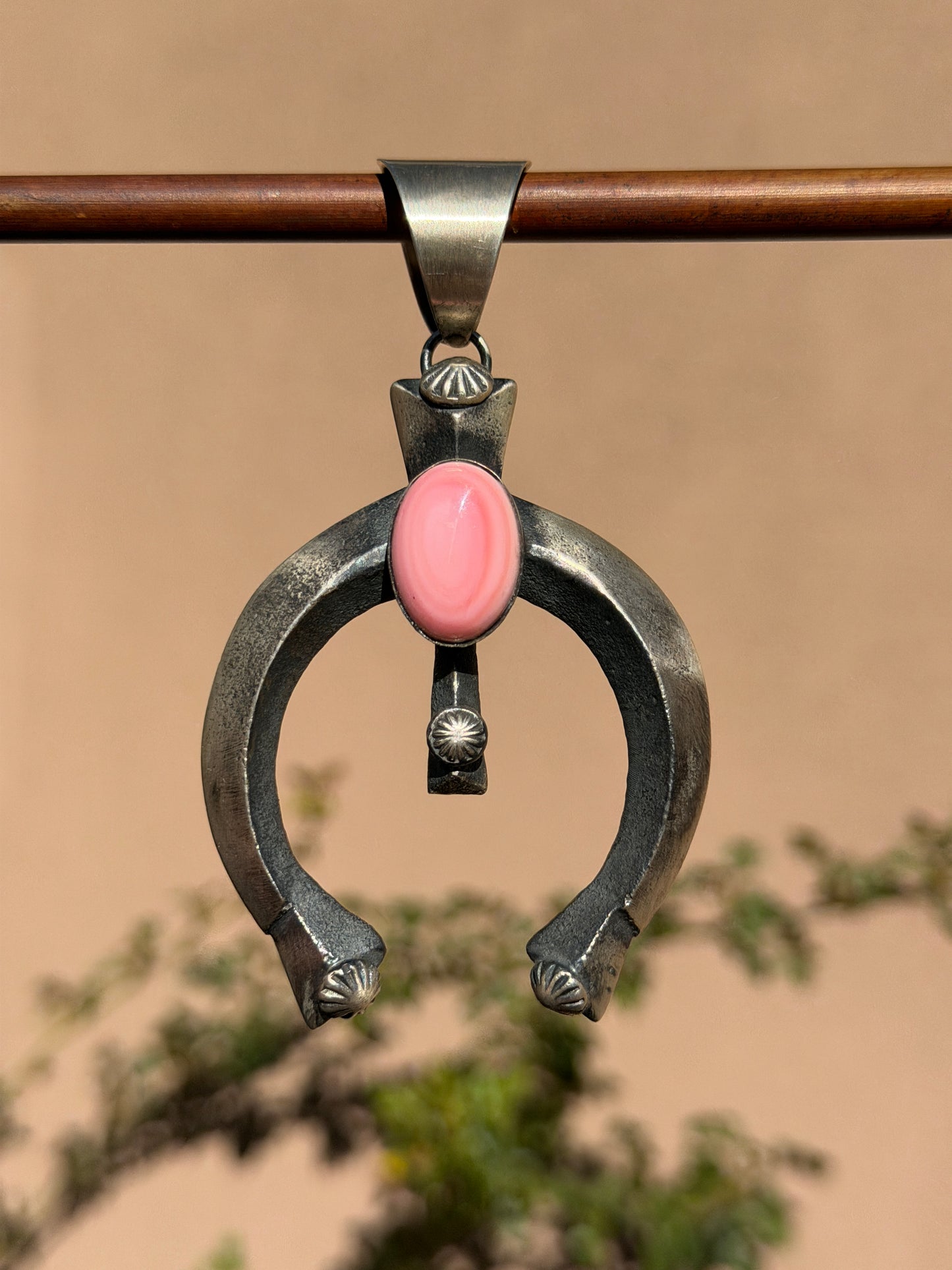 Chimney Butte Pink conch Naja pendant