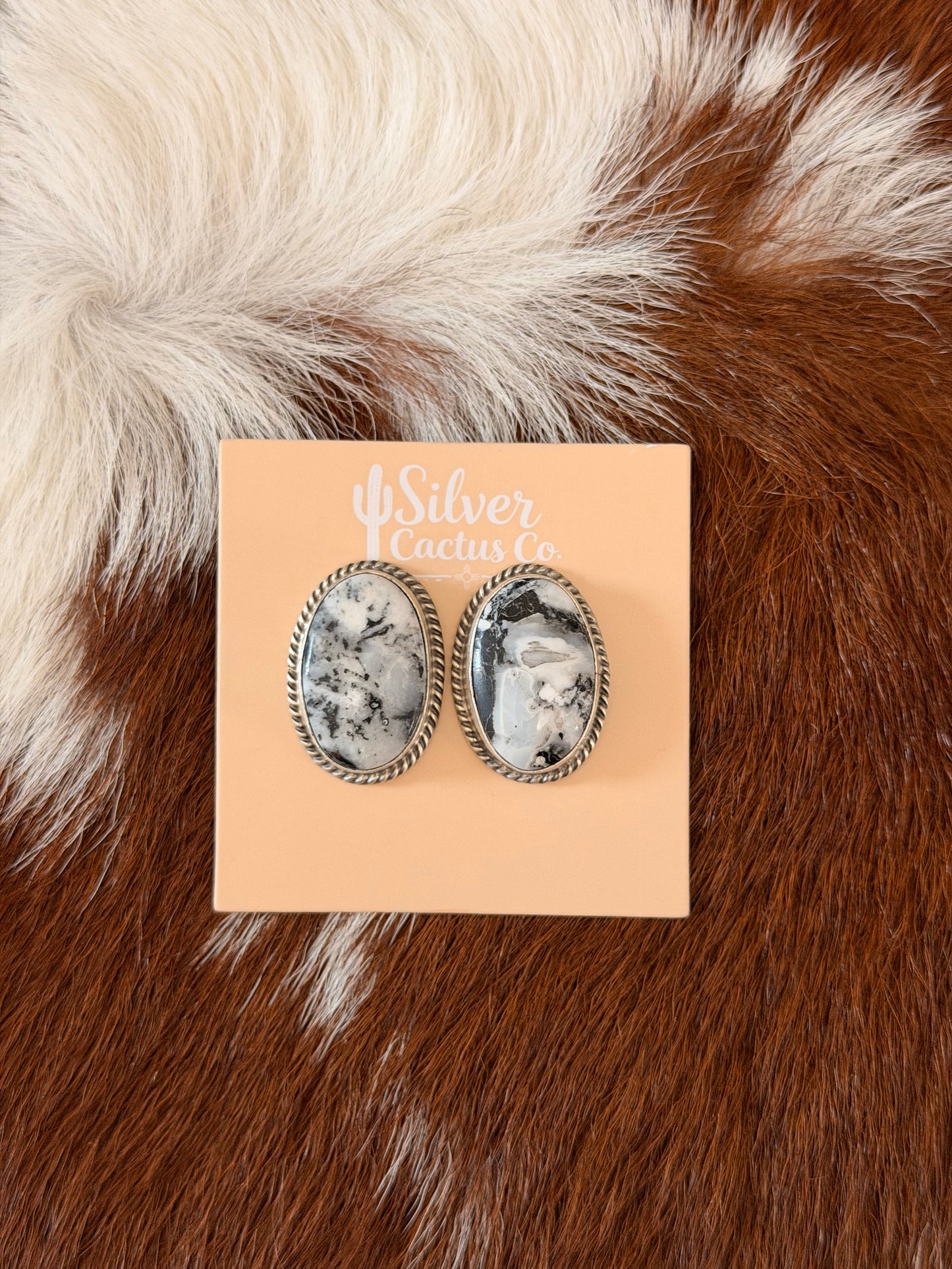 Tricia Smith White Buffalo Stud Earrings