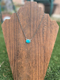 Round Turquoise Bar Necklace
