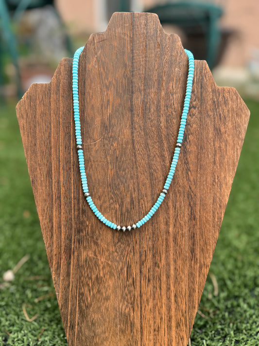 Dargonite rondelle necklace