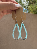 Dragonite rondelle loop earrings