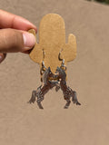 Louise Yazzie Silver horse dangles