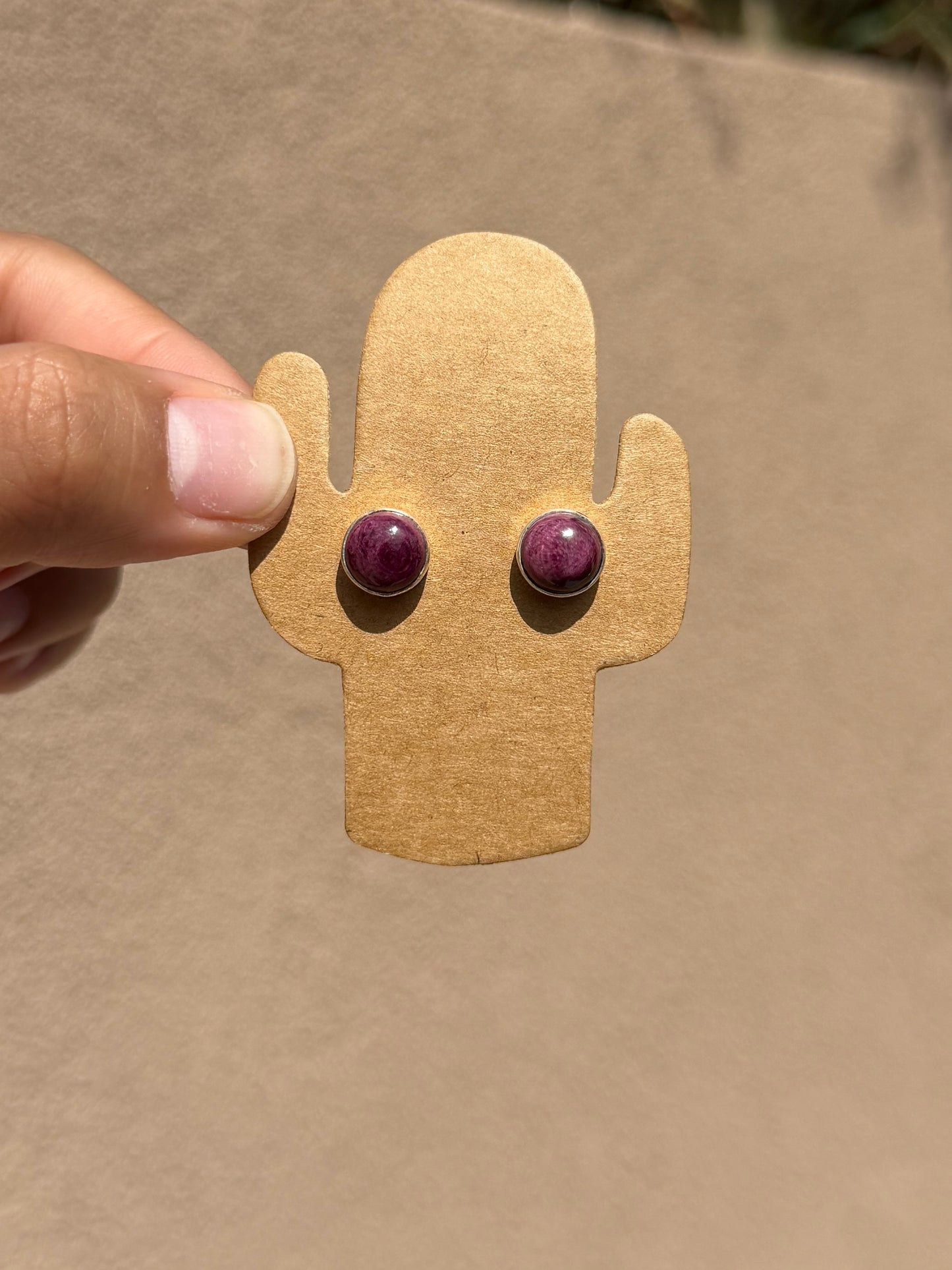 Purple Spiny studs
