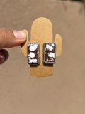 Wild horse rectangle studs