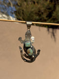 Chimney Butte Mine #8 TQ lizard pendant