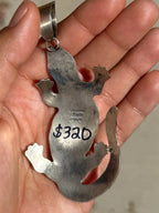 Chimney Butte Mine #8 TQ lizard pendant