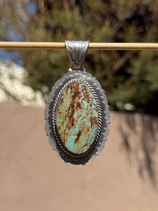 Jeff Largo Royston TQ scalloped pendant