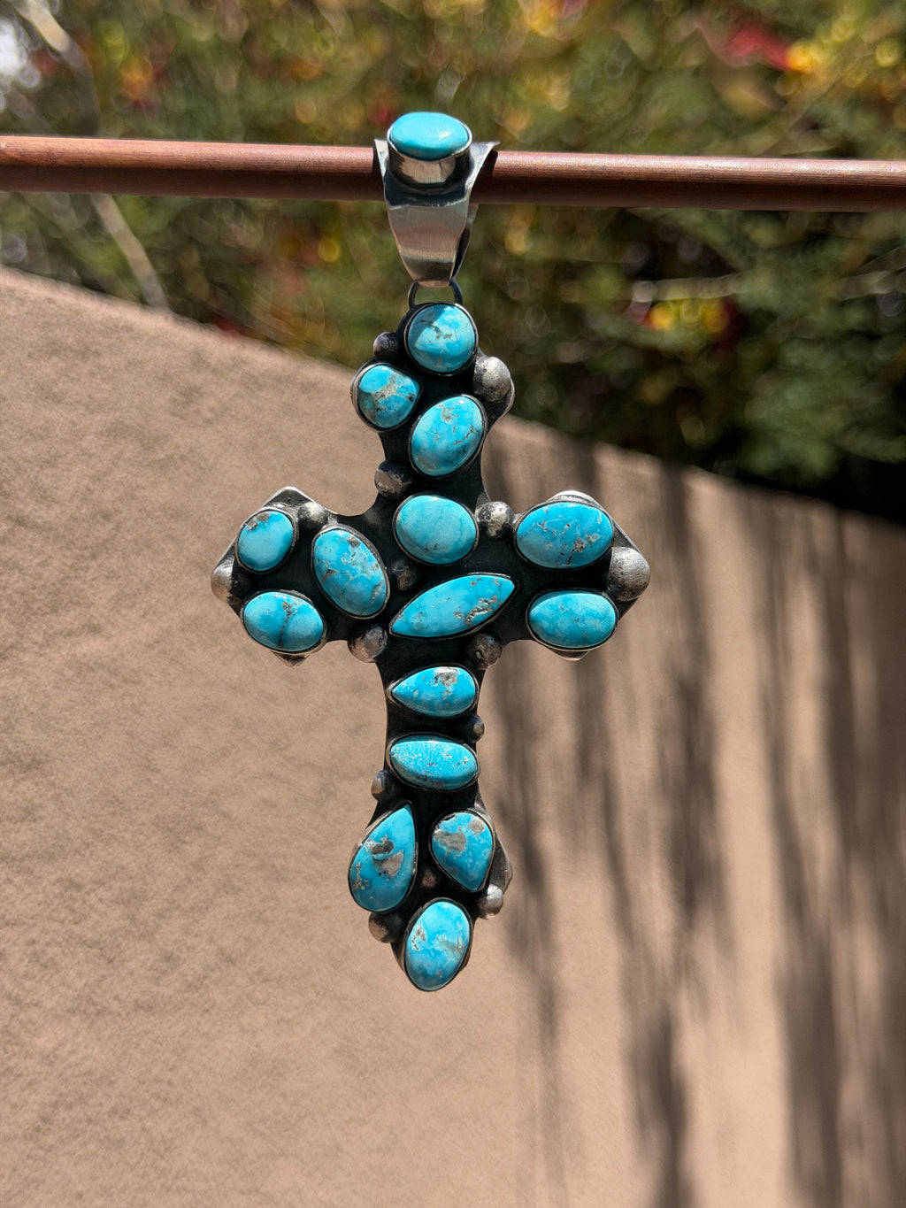 Chimney Butte White Water cross pendant