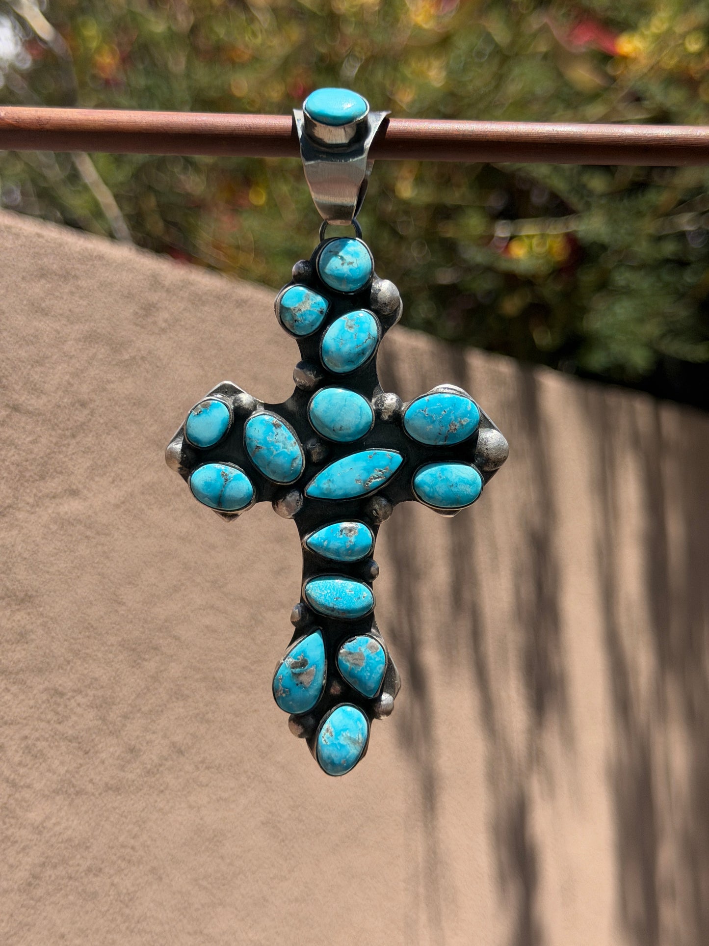 Chimney Butte White Water cross pendant