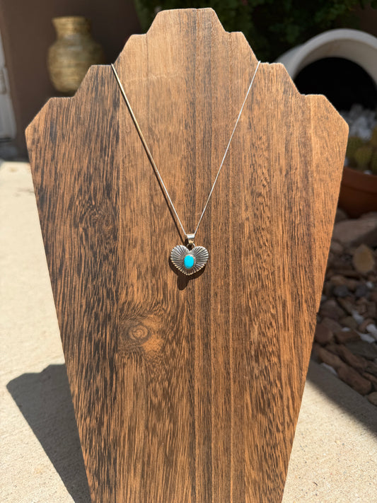 Native made heart necklaces