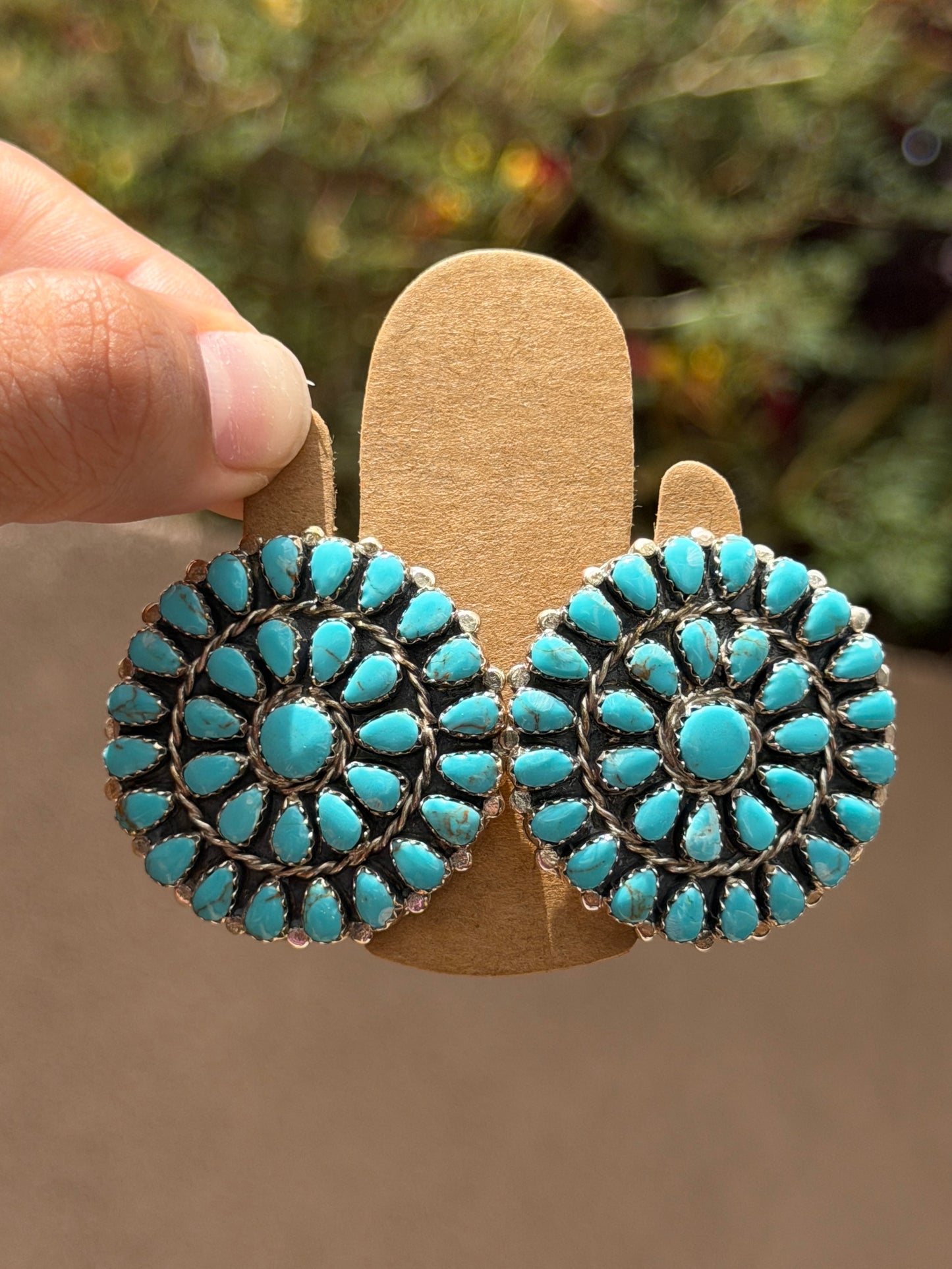 Mathilda Benally Turquoise earrings