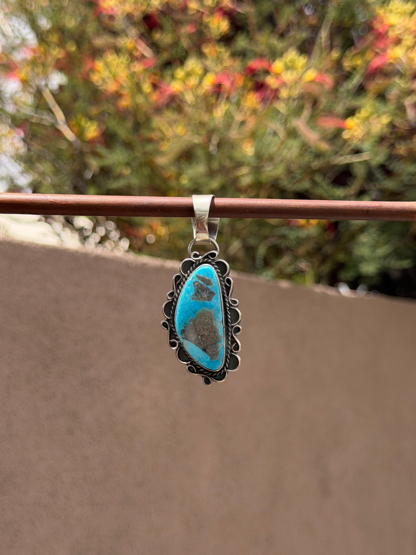 Terrel Nez Sr Turquoise pendant