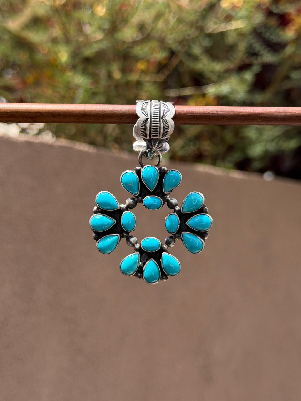 Marcella James turquoise pendant