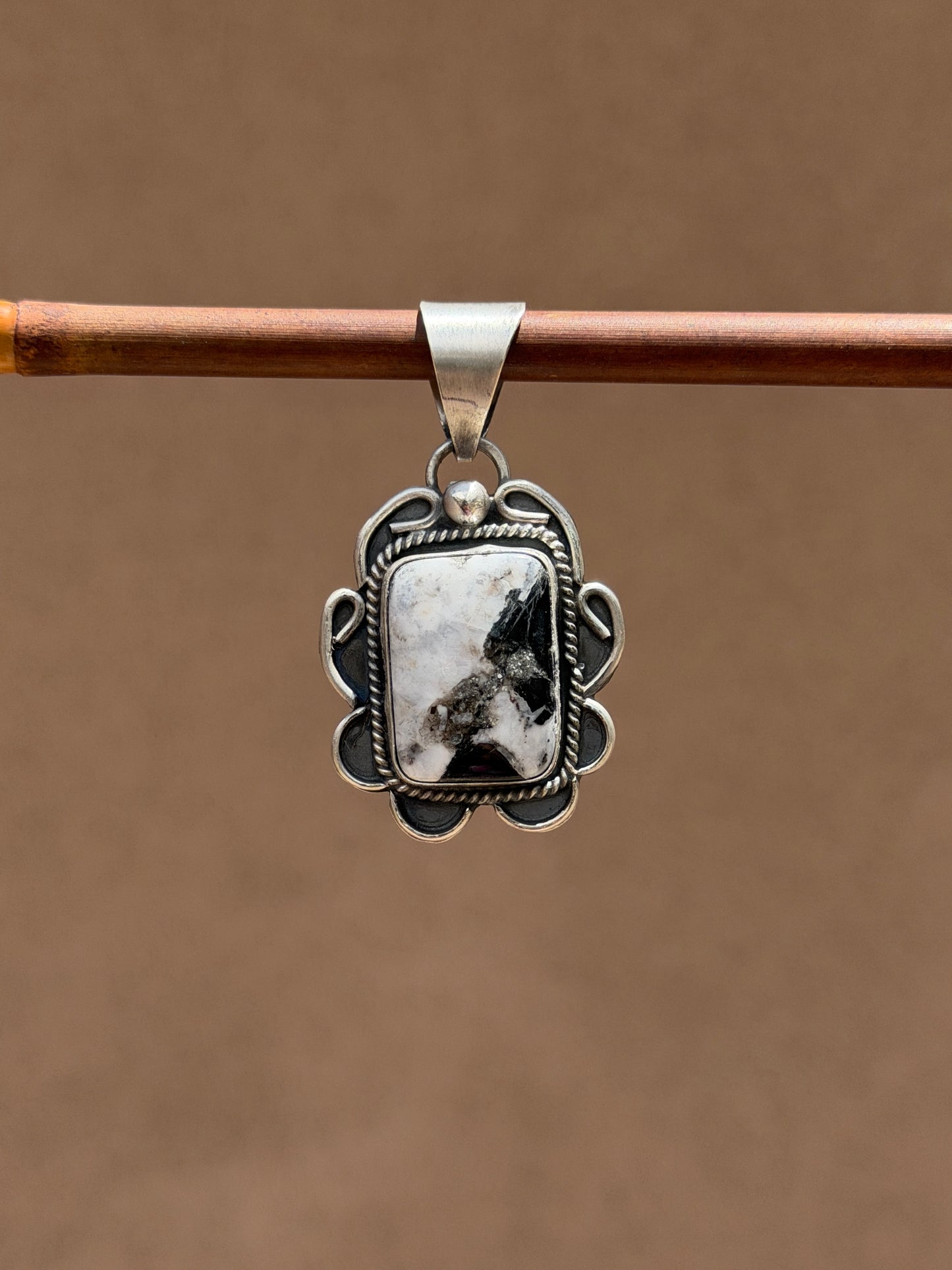 Gilbert Nez White buffalo pendant