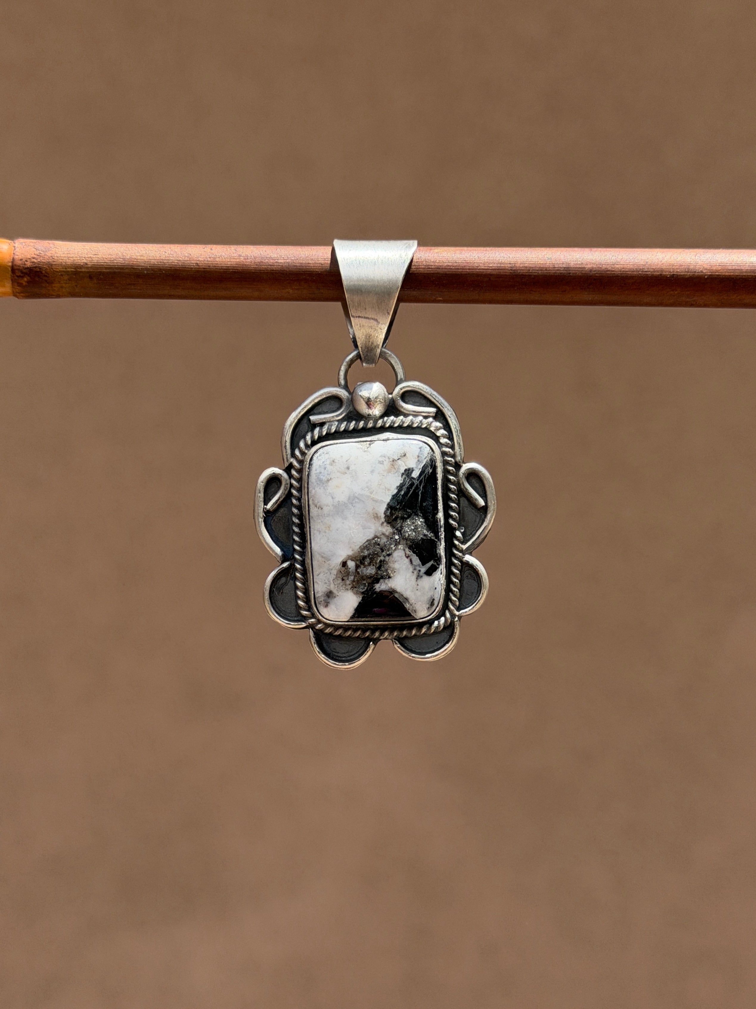 Gilbert Nez White buffalo pendant