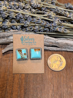 Mine #8 Stud Earrings
