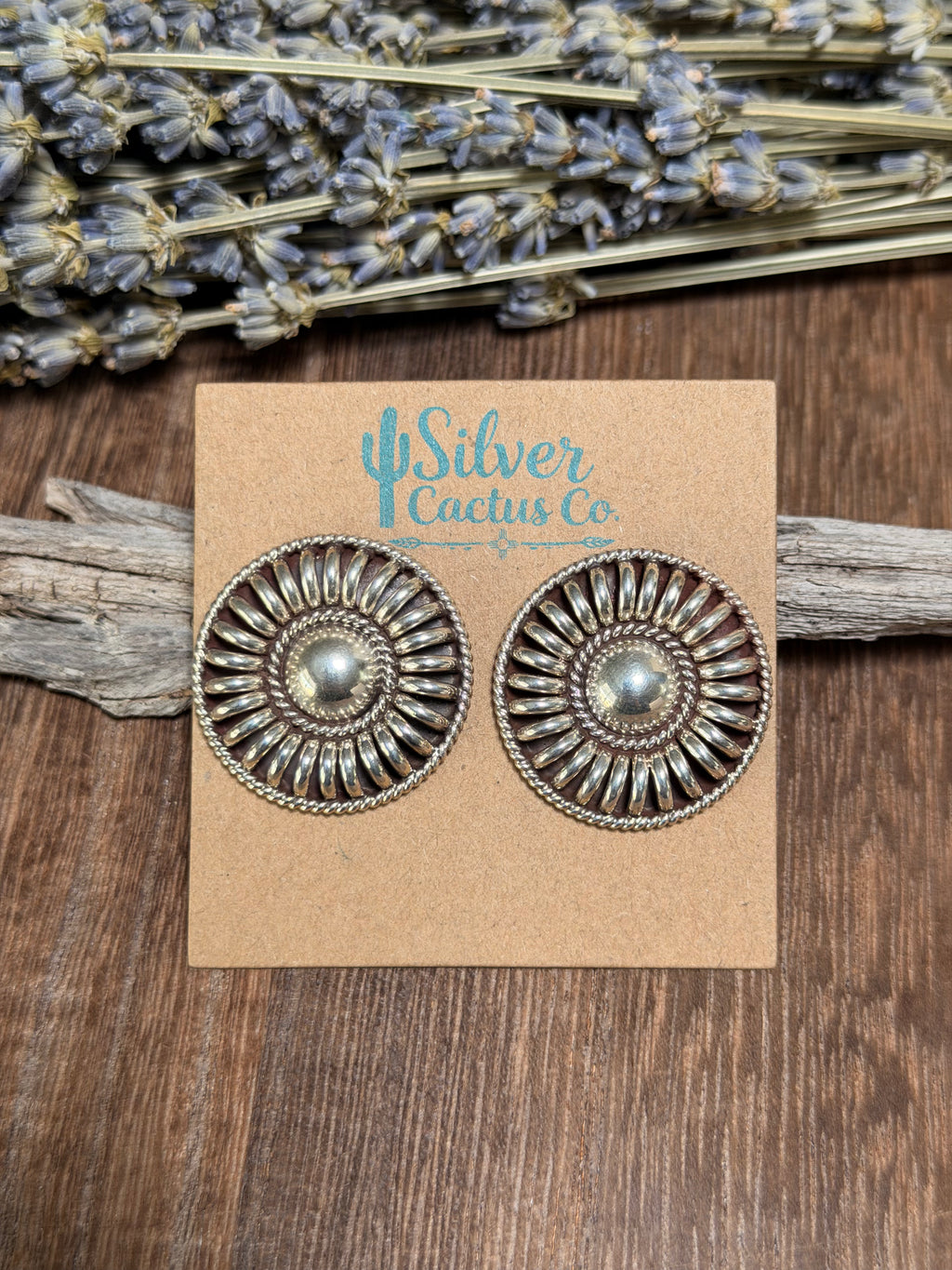 Thomas Charlie Silver Concho Earrings