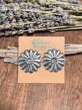 Ty Etsitty Silver Flower Concho Studs
