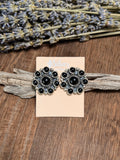 Dorthy Pozernick Black Onyx Cluster Studs