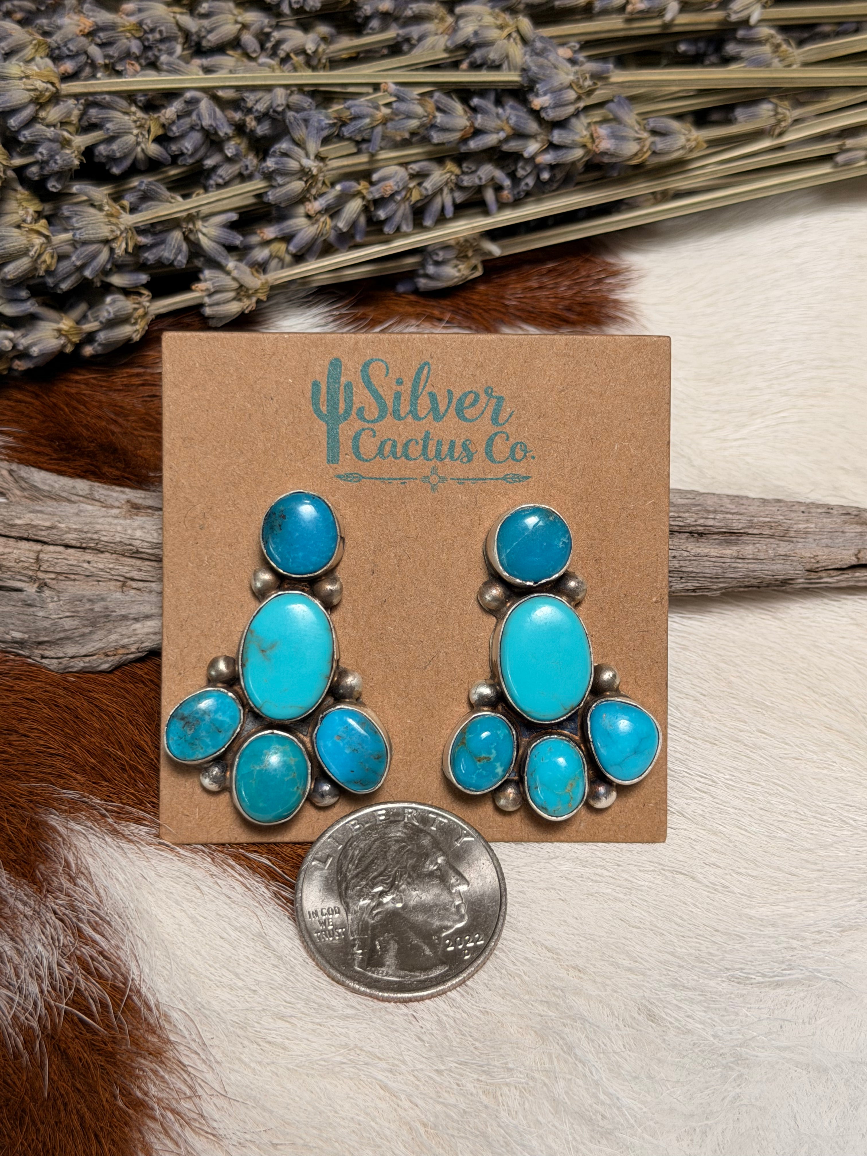 Betta Lee 5 Stone Kingman Earrings