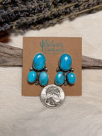 Hiram Largo Kingman 3 Stone Earrings