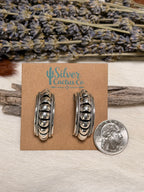 Prescilla Apache Silver Hoop Earrings
