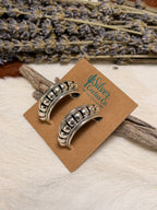Prescilla Apache Silver Hoop Earrings