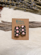 Ric Charlie Pink Conch Hoop Earrings