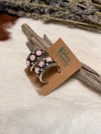 Ric Charlie Pink Conch Hoop Earrings