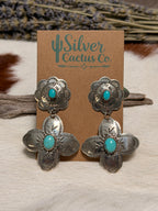 Bertha Begay Kingman Dangle Earrings