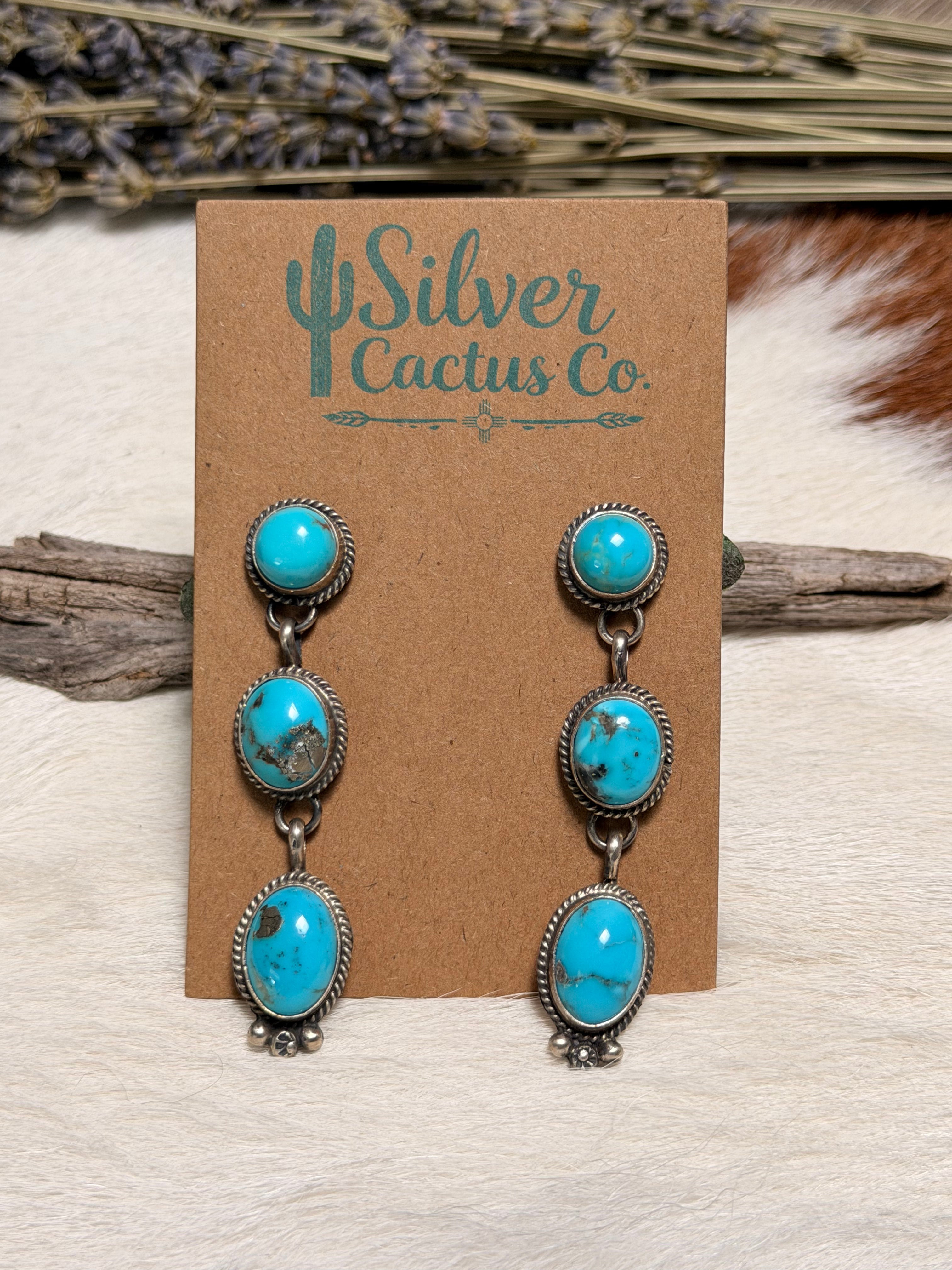 Freda Martinez Kingman Dangle Earrings