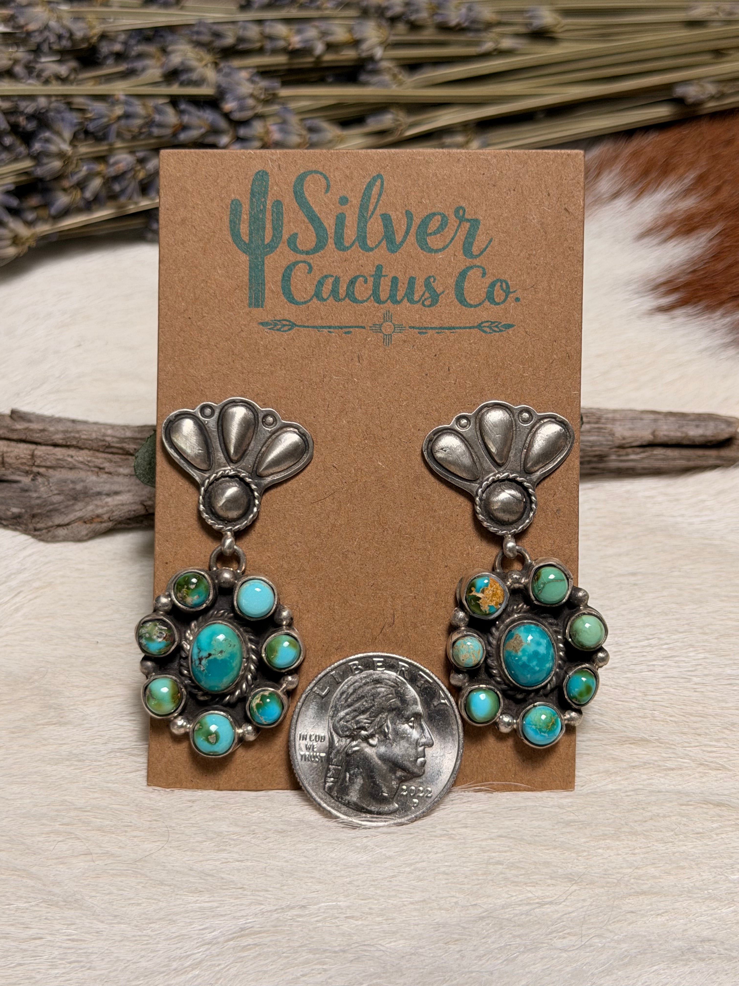 Jon James McCray Sonoran Gold Cluster Dangle Earrings