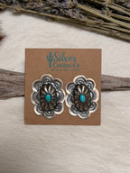 Lavina Benally Kingman Concho Earrings