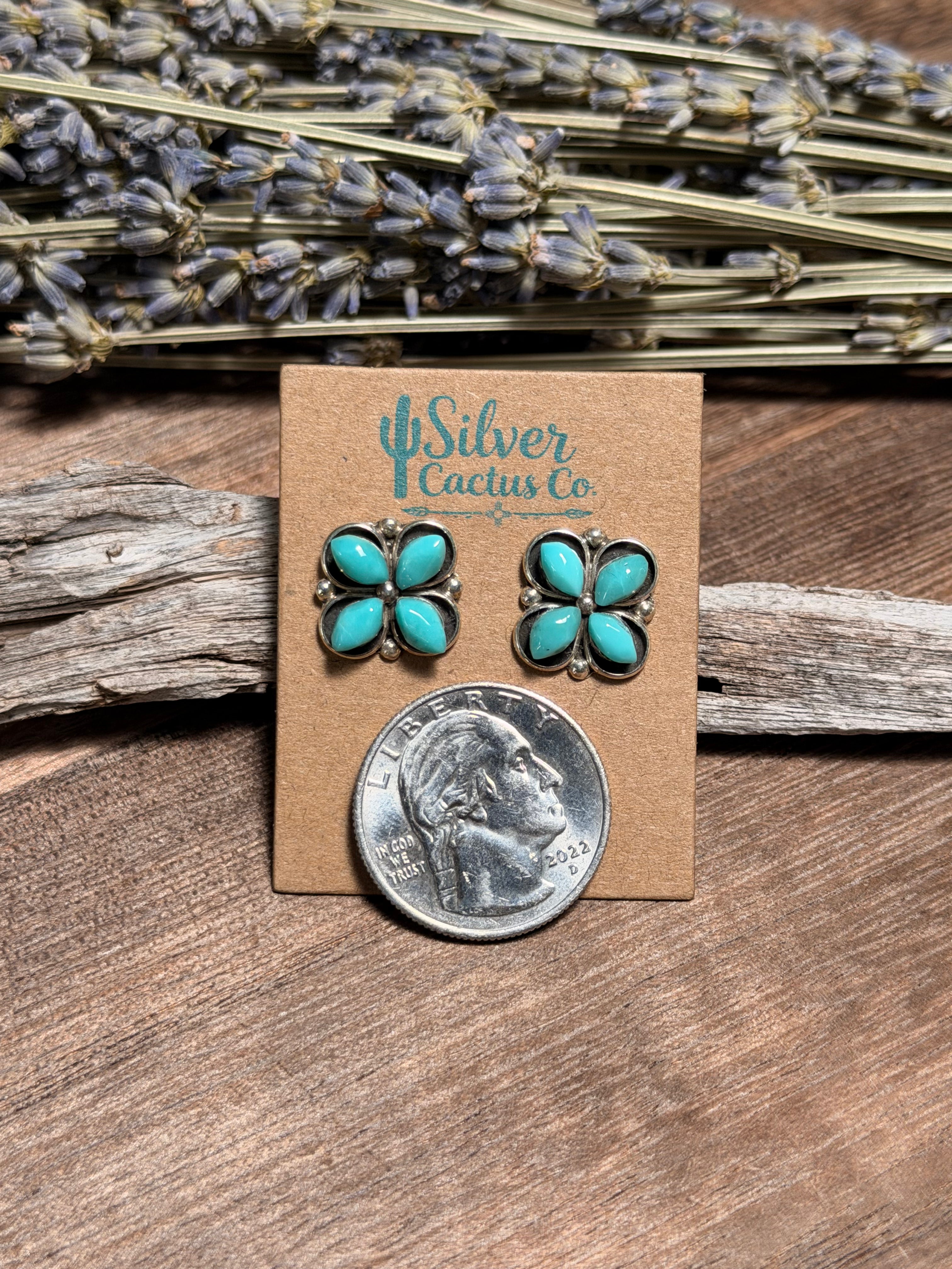 Zuni Kingman Studs