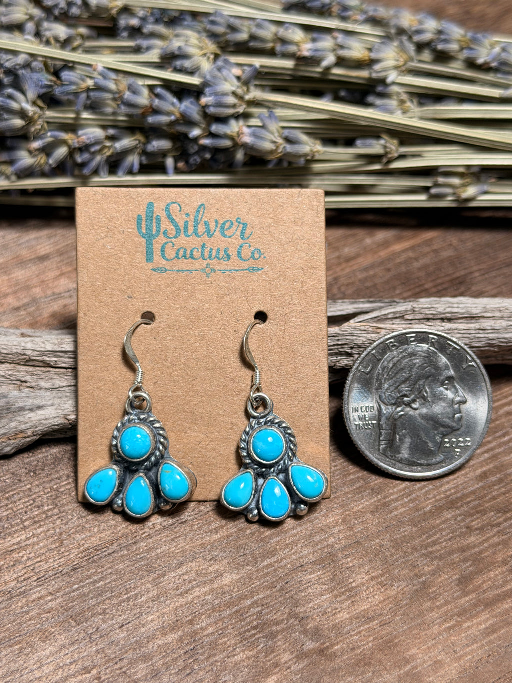 Sleeping Beauty Turquoise Dangle Earrings