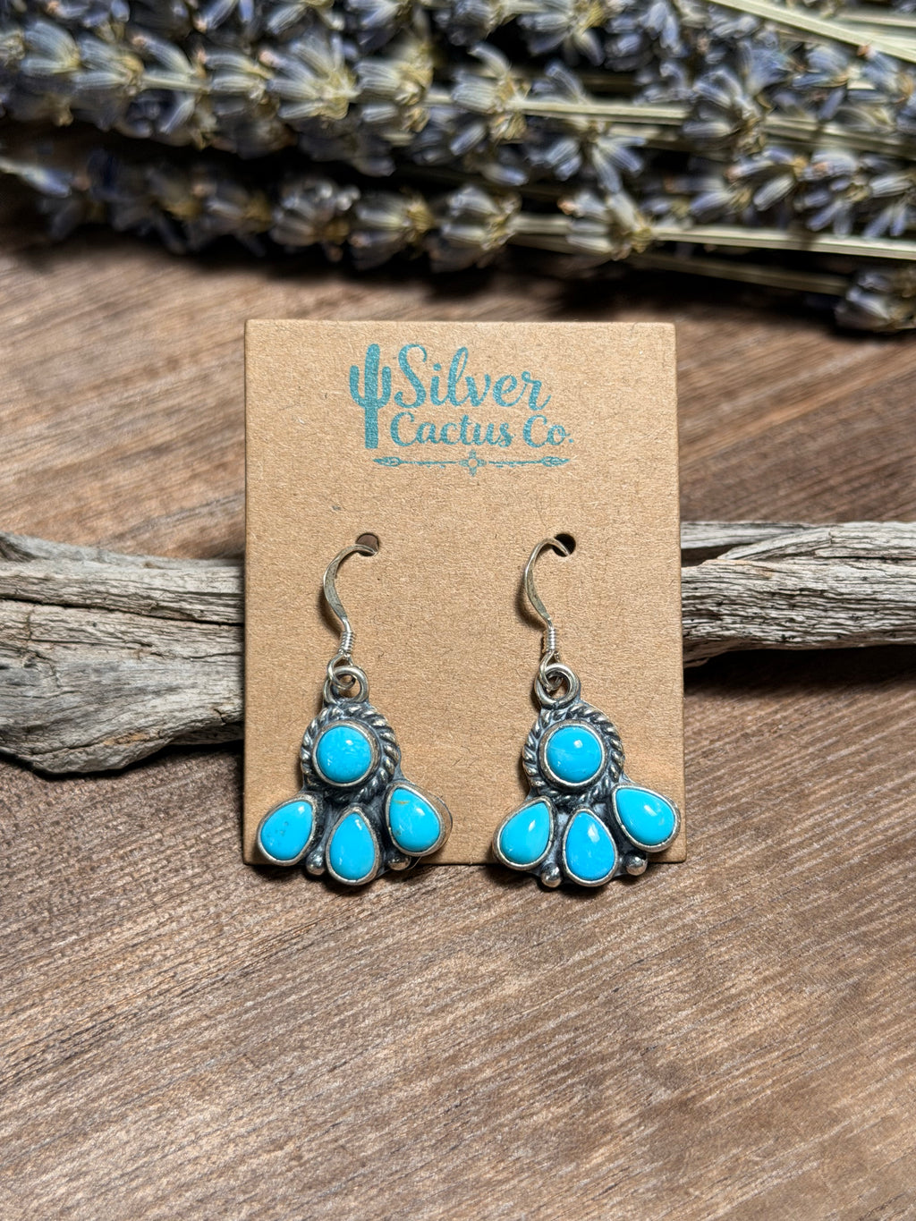 Sleeping Beauty Turquoise Dangle Earrings