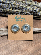 Marie Yazzie Silver Concho Studs